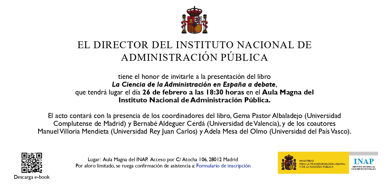 La Ciencia de la Administración en España a debate